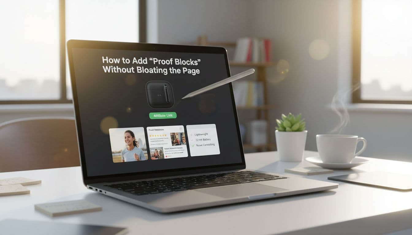 proof blocks for affiliate posts